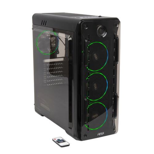 Корпус Hiper OB черный без БП ATX 2x120mm 2xUSB2.0 1xUSB3.0 audio bott PSU