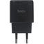 Зарядка USB-устройств от 220В HOCO C140A Smart Set Black USB Type A "мама", USB Type C "мама" (18 Вт), вид сверху