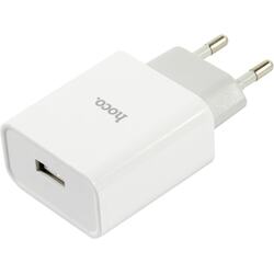 Hoco <C81A SET White> Зарядное устройство USB (Вых. DC5V, USB, кабель microUSB)