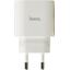 Зарядка USB-устройств от 220В HOCO C94A White USB Type C "мама" (20 Вт), вид сверху