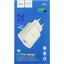 Зарядка USB-устройств от 220В HOCO C94A White USB Type C "мама" (20 Вт), вид упаковки