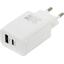 Блок питания HOCO N63 Gentle USB Type A "мама", USB Type C "мама" (30 Вт), вид основной
