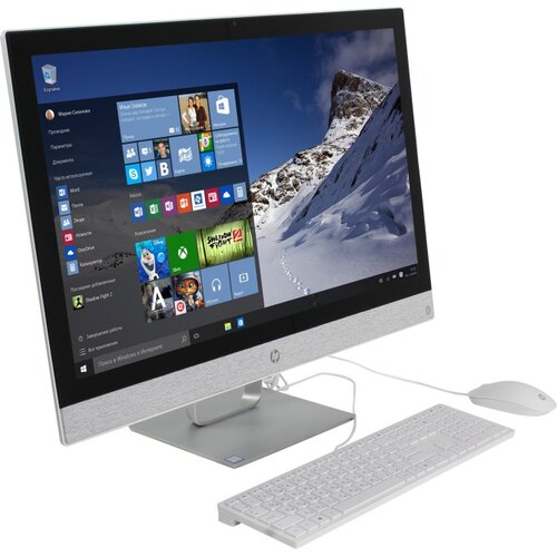 Моноблок HP Pavilion 27-r016ur All-in-One <2MJ76EA> Core i7 7700T/12 Гб/128 Гб SSD/1 Тб HDD/Radeon 530/Wi-Fi/Win10/27" (68.6 см)