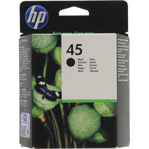 Картридж черный (или контейнер с черными чернилами) HP 51645AE (№45) экономичный
