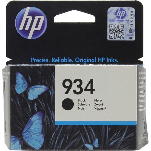 Картридж черный (или контейнер с черными чернилами) HP C2P19AE (№934) пигментный