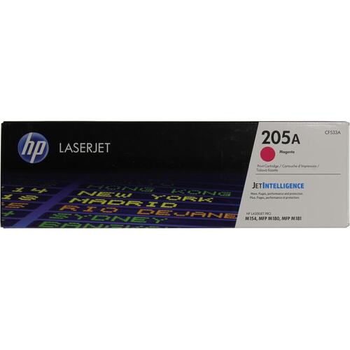 Картридж цветной (или контейнер с цветными чернилами) HP CF533A (№205A) (пурпурный)