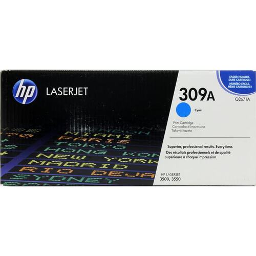Картридж цветной (или контейнер с цветными чернилами) HP Q2671A (№309A) (голубой)