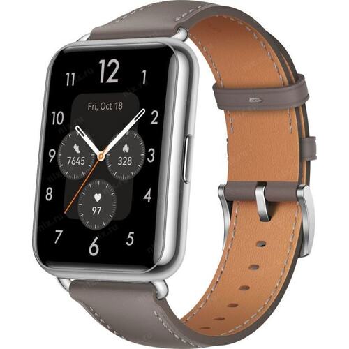 Huawei <YDA-B19V Grey Кожа> WATCH FIT 2 (1.74", BT)