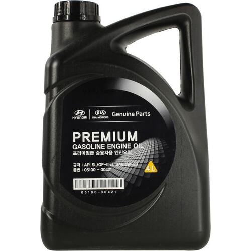 Моторное масло Hyundai Premium Gasoline Engine Oil SAE 5W-20 4л