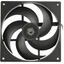 Вентилятор для корпуса ID-Cooling AS-140-K, вид спереди