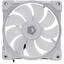 Вентилятор для корпуса ID-Cooling ZF-12025-ARGB-TRIO-SNOW, вид спереди