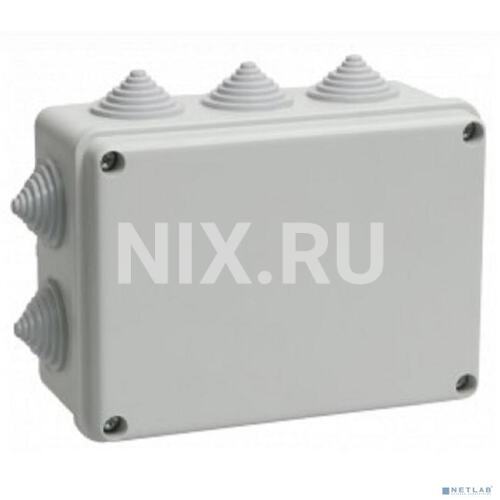 Коробка распред. IEK UKO10-150-110-070-K41-55 для скрытого монтажа 150х110х070, IP55, RAL7035, 10 гермовводов (серая)