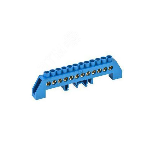 Шина IEK YNN10-812-12DP-K07 N ноль в комб DIN-изол Стойка ШНИ-8х12-12-КС-С