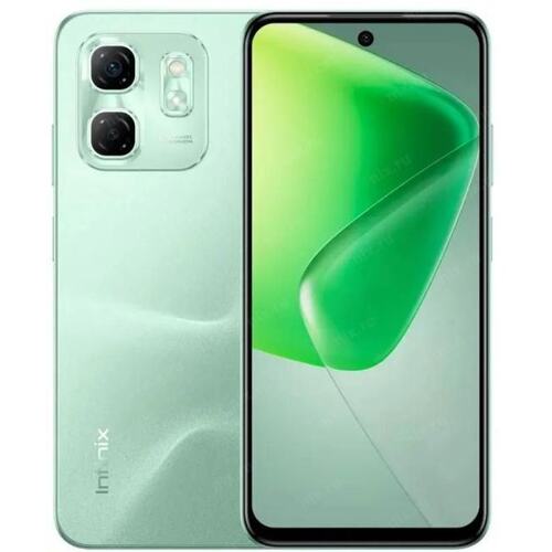 10060959 Смартфон Infinix X6531B Hot 50i 128Gb 6Gb зеленый моноблок 3G 4G 2Sim 6.78" 720x1600 Android 14 48Mpix 802.11