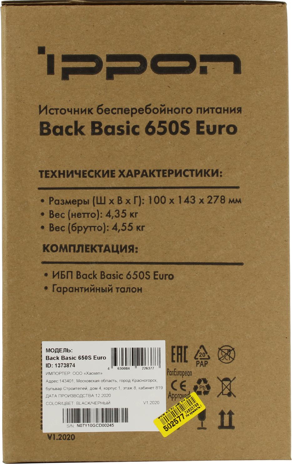 Back basic 650s