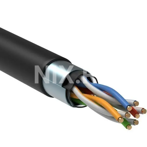 Кабель информационный ITK Generica BC3-C5E04-339-305-G кат.5E F/UTP 4 парыX24AWG LDPE внешний 305м черный