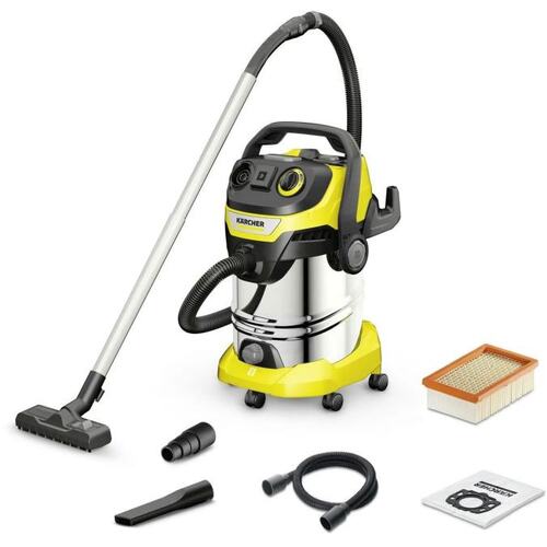 1.628-381.0 Строительный пылесос Karcher WD 6 P S V-30/8/35/T (YSY) 1300Вт (уборка: сухая/сбор воды) желтый