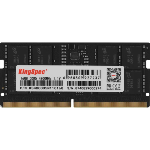 Модуль памяти KingSpec <KS4800D5N11016G> SO-DIMM DDR5 1x 16 Гб <PC5-38400>