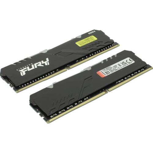 Модуль памяти Kingston FURY Beast RGB <KF426C16BBAK2/64> DDR4 2x 32 Гб <PC4-21300>