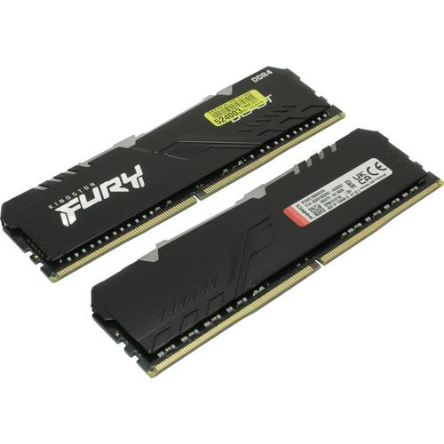 Модуль памяти Kingston FURY Beast RGB <KF432C16BBAK2/64> DDR4 2x 32 Гб <PC4-25600>
