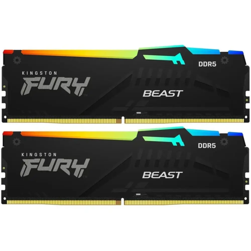 Модуль памяти Kingston FURY Beast RGB <KF560C30BBAK2-64> DDR5 2x 32 Гб <PC5-48000>