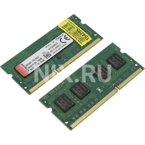Модуль памяти Kingston ValueRAM <KVR13S9S8K2/8> SO-DIMM DDR3 2x 4 Гб <PC3-10600>