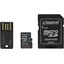 Карта памяти Kingston Mobile MBLY10G2/64GB microSDXC Class 10 64 ГБ +USB адаптер, вид сверху