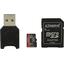Карта памяти Kingston CANVAS React Plus MLPMR2/64GB microSDXC A1, V90, UHS-II Class 3 (U3), Class 10 64 ГБ +USB адаптер, вид сверху