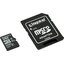 Карта памяти Kingston SDC10/32GB microSDHC Class 10 32 ГБ +microSD->SD адаптер, вид основной