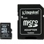 Карта памяти Kingston SDC4/4GB microSDHC Class 4 4 ГБ +microSD->SD адаптер, вид сверху