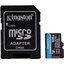   Kingston SDCG3/128GB microSDXC A2, V30, UHS-I Class 3 (U3), Class 10 128  +microSD->SD ,  