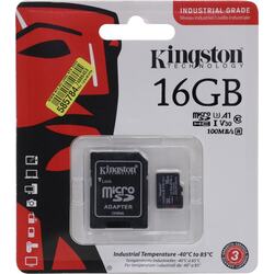 Kingston <SDCIT2/16GB> microSDHC Memory Card 16Gb UHS-I U3 + microSD-->SD Adapter