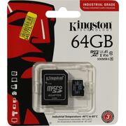   Kingston Industrial SDCIT2/64GB microSDXC A1, V30, UHS-I Class 3 (U3), Class 10 64 