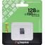 Карта памяти Kingston Canvas Select Plus SDCS3/128GBSP microSDXC A1, V10, UHS-I Class 1 (U1), Class 10 128 ГБ, вид упаковки