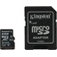 Карта памяти Kingston SDCX10/64GB microSDXC Class 10 64 ГБ +microSD->SD адаптер, вид сверху