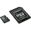 Карта памяти Kingston SDCX10/64GB microSDXC Class 10 64 ГБ +microSD->SD адаптер, вид основной
