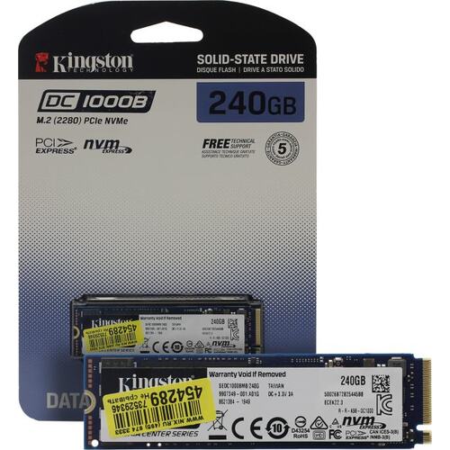 SSD Kingston DC1000B <SEDC1000BM8/240G> (240 Гб, M.2, M.2 PCI-E, Gen3 x4, 3D TLC (Triple Level Cell))