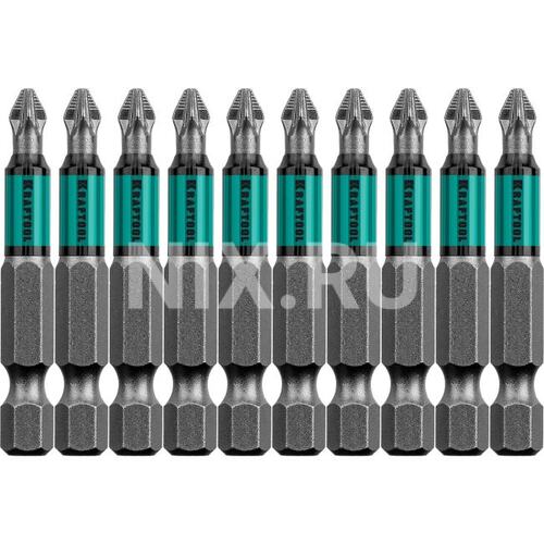 KRAFTOOL Optimum PZ2, 50 мм, 10 шт, биты (26124-2-50-10)