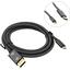 Адаптер Dispaly Port alternate mode USB Type C -> DisplayPort KS-is KS-536PO кабель в оплетке 1.8 м., вид основной