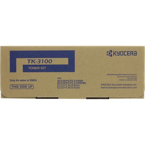Картридж черный (или контейнер с черными чернилами) Kyocera TK-3100, 1 шт.