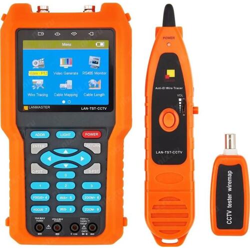 LAN-TST-CCTV Тестер Lanmaster оранжевый/черный