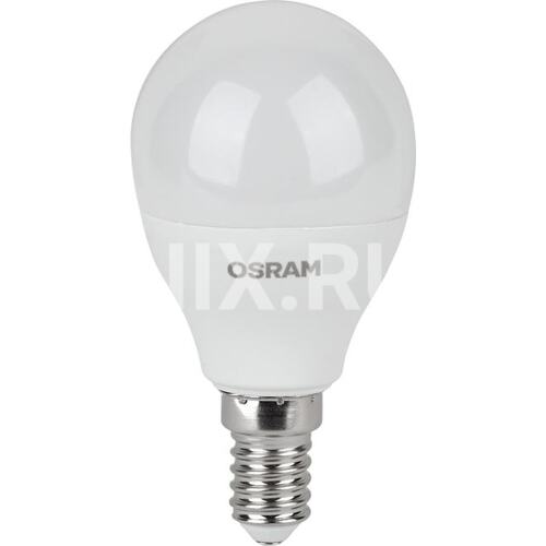 LEDVANCE 4058075579743 Лампа светодиодная LED 10 Вт E14 4000К 800Лм шарик 220 В (замена 75Вт) OSRAM (4058075579743)