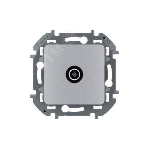 Розетка Legrand 673872 Inspiria алюминий TV - оконечная - 10 дБ - 5-862 мГц