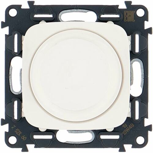 Светорегулятор Legrand 752760 Valena ALLURE - с пов. ручкой универс. 300Вт без нейтрали, с лицевой панелью, белый