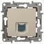 Розетка RJ-45 Legrand Etika 672341, вид спереди