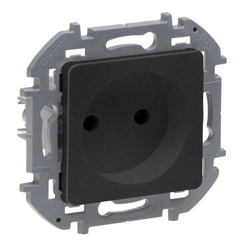 Legrand 673713 Розетка 2К 16 А 250 В~ INSPIRIA антрацит (673713)
