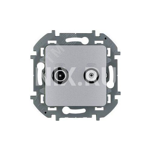 Legrand 673882 Розетка TV/SAT звезда INSPIRIA алюминий (673882)