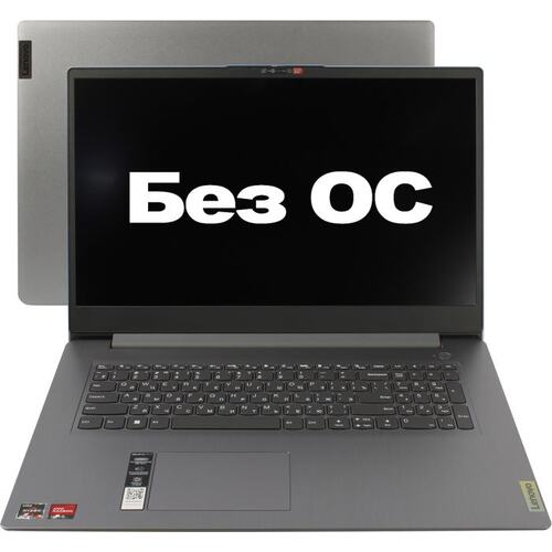 Ноутбук Lenovo IdeaPad 3 17ABA7 <82RQ000CRK> (AMD Ryzen 5 5625U, 16 ГБ, 512 Гб SSD, WiFi, Bluetooth, noOS, 17")