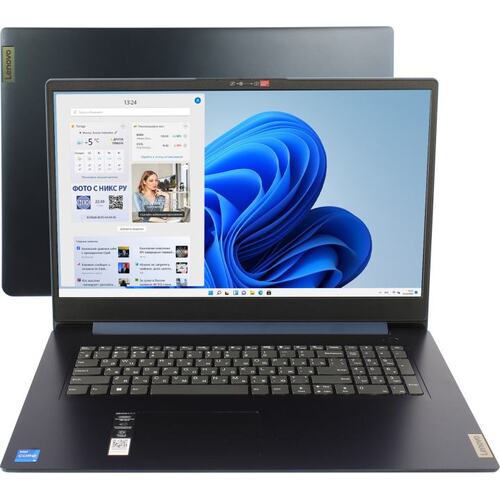 Ноутбук Lenovo IdeaPad 3 17IAU7 <82RL001URU> (Intel Core i5 1235U, 8 ГБ, 512 Гб SSD, WiFi, Bluetooth, Win11, 17")