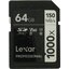 Карта памяти Lexar Professional 1000x SDXC V60, UHS-II Class 3 (U3), Class 10 64 ГБ, вид сверху